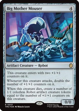 Big Mother Mouser (Surge Foil)  [Foil]  (TMC-037) - [Commander: Teenage Mutant Ninja Turtles]