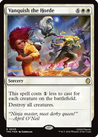 Vanquish the Horde (Surge Foil)  [Foil]  (TMC-045) - [Commander: Teenage Mutant Ninja Turtles]