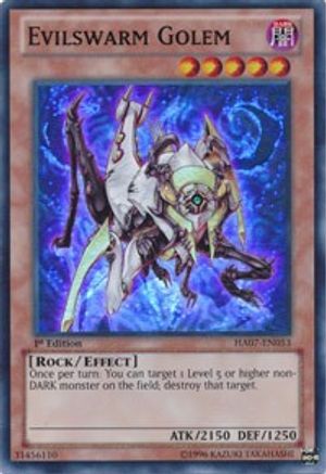 Evilswarm Golem [HA07-EN053] Super Rare - Trinity Hobby
