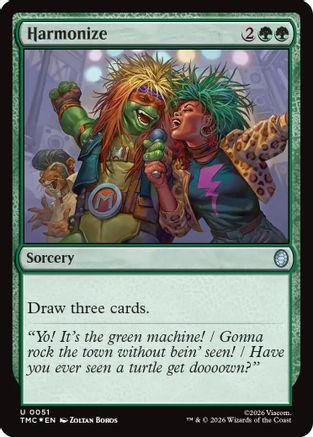 Harmonize (Surge Foil)  [Foil]  (TMC-051) - [Commander: Teenage Mutant Ninja Turtles]