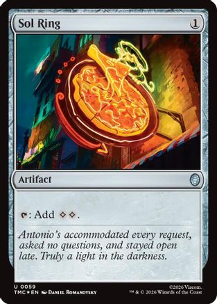 Sol Ring (Surge Foil)  [Foil]  (TMC-059) - [Commander: Teenage Mutant Ninja Turtles]