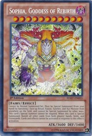 Sophia, Goddess of Rebirth [HA07-EN055] Secret Rare - Trinity Hobby