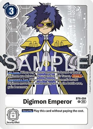 Digimon Emperor (Foil Reprint) (BT8-094) - [Advanced Booster Digimon Generation] Foil - Trinity Hobby