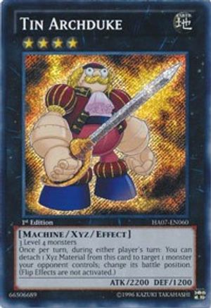 Tin Archduke [HA07-EN060] Secret Rare - Trinity Hobby