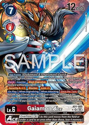 Gaiamon ACE (Alternate Art) (AD1-005) - [Advanced Booster Digimon Generation] Foil - Trinity Hobby