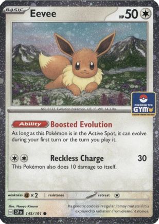 Eevee (Southeast Asia Exclusive) - (143) Holofoil [League & Championship Cards] - Trinity Hobby