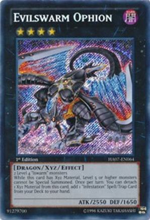 Evilswarm Ophion [HA07-EN064] Secret Rare - Trinity Hobby