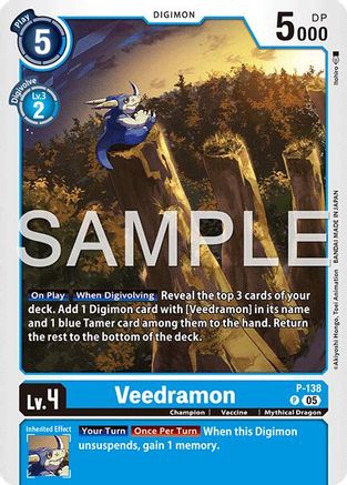 Veedramon (Border Reprint) (P-138) - [Advanced Booster Digimon Generation] Foil - Trinity Hobby
