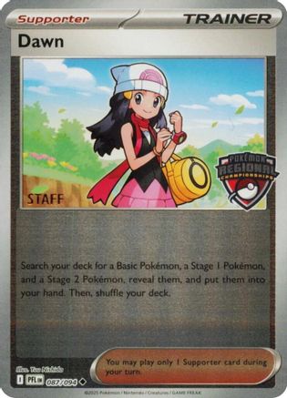 Dawn (Regional Championship) [Staff] - (087) Reverse Holofoil [League & Championship Cards] - Trinity Hobby