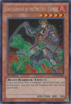 Brotherhood of the Fire Fist - Coyote [LTGY-EN082] Secret Rare - Trinity Hobby