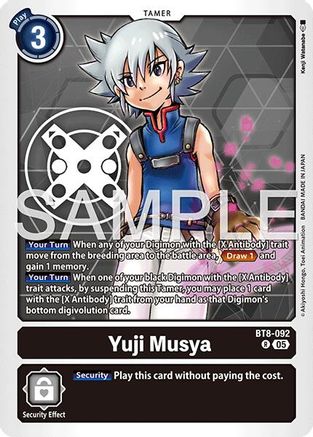 Yuji Musya (Reprint) (BT8-092) - [Advanced Booster Digimon Generation] Foil - Trinity Hobby