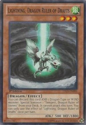 Lightning, Dragon Ruler of Drafts [LTGY-EN098] Common - Trinity Hobby