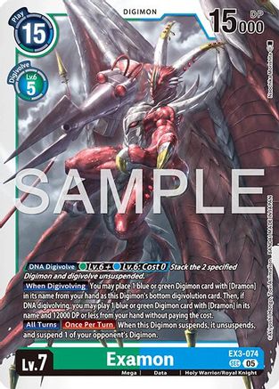 Examon (Reprint) (EX3-074) - [Advanced Booster Digimon Generation] Foil - Trinity Hobby