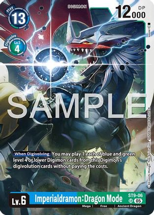 Imperialdramon: Dragon Mode - ST9-06 (Reprint) (ST9-06) - [Advanced Booster Digimon Generation] Foil - Trinity Hobby