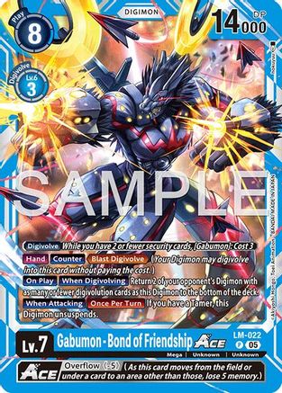 Gabumon - Bond of Friendship ACE (Reprint) (LM-022) - [Advanced Booster Digimon Generation] Foil - Trinity Hobby