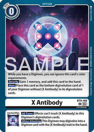 X Antibody (Reprint) (BT9-109) - [Advanced Booster Digimon Generation] Foil - Trinity Hobby