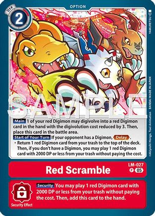 Red Scramble (Reprint) (LM-027) - [Advanced Booster Digimon Generation] Foil - Trinity Hobby