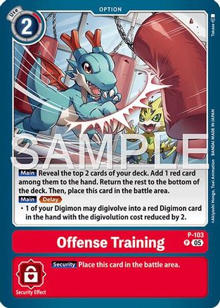 Offense Training (Reprint) (P-103) - [Advanced Booster Digimon Generation] Foil - Trinity Hobby