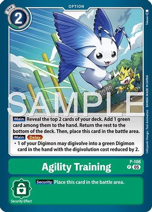 Agility Training (Reprint) (P-106) - [Advanced Booster Digimon Generation] Foil - Trinity Hobby