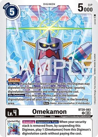 Omekamon (Reprint) (BT20-083) - [Advanced Booster Digimon Generation] Foil - Trinity Hobby