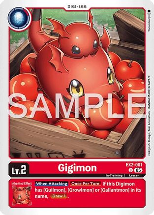 Gigimon (Reprint) (EX2-001) - [Advanced Booster Digimon Generation] Foil