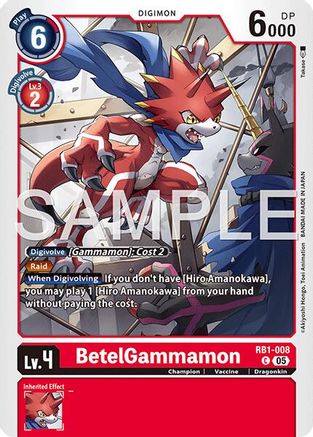BetelGammamon (Reprint) (RB1-008) - [Advanced Booster Digimon Generation] Foil - Trinity Hobby