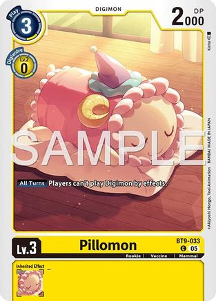 Pillomon (Reprint) (BT9-033) - [Advanced Booster Digimon Generation] Foil - Trinity Hobby