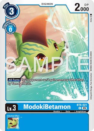 ModokiBetamon (Reprint) (BT6-021) - [Advanced Booster Digimon Generation] Foil - Trinity Hobby