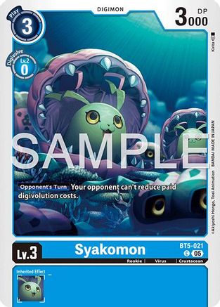 Syakomon (Reprint) (BT5-021) - [Advanced Booster Digimon Generation] Foil - Trinity Hobby