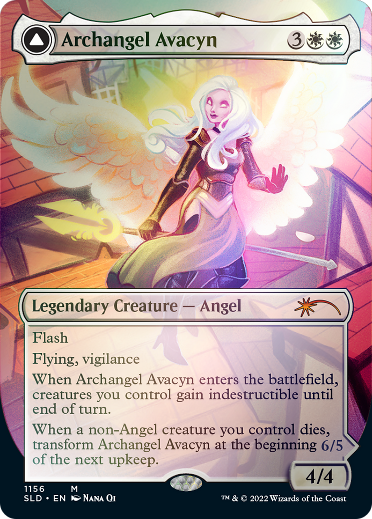 Archangel Avacyn // Avacyn, the Purifier (Borderless) [Secret Lair: From Cute to Brute] - Trinity Hobby
