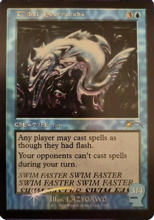 Tidal Barracuda  [Foil]  (SLD-7105) - [Secret Lair Drop Series] - Trinity Hobby