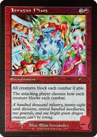 Invasion Plans  [Foil]  (SLD-7107) - [Secret Lair Drop Series] - Trinity Hobby