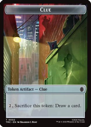 Clue // Rat Double-Sided Token  (TMC-2 // 6) - [Commander: Teenage Mutant Ninja Turtles] - Trinity Hobby