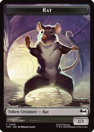 Rat // Copy Double-Sided Token  (TMT-6 // 1) - [Teenage Mutant Ninja Turtles] - Trinity Hobby