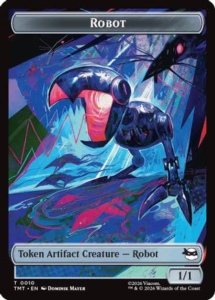 Robot // Mutagen Double-Sided Token  (TMT-10 // 9) - [Teenage Mutant Ninja Turtles] - Trinity Hobby