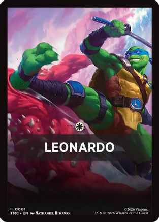 Leonardo Theme Card  (TMC-001) - [Commander: Teenage Mutant Ninja Turtles] - Trinity Hobby