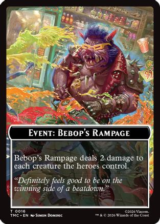 Event: Bebop's Rampage  (TMC-016) - [Commander: Teenage Mutant Ninja Turtles] - Trinity Hobby