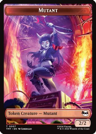 Mutant // Ninja Turtle Spirit Double-Sided Token  (TMT-7 // 3) - [Teenage Mutant Ninja Turtles] - Trinity Hobby
