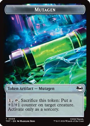 Mutagen // Food Double-Sided Token  (TMT-9 // 8) - [Teenage Mutant Ninja Turtles] - Trinity Hobby