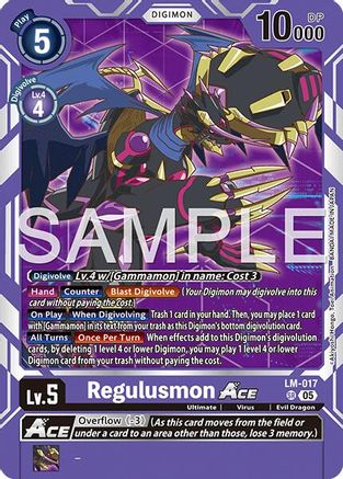 Regulusmon ACE (Reprint) (LM-017) - [Advanced Booster Digimon Generation] Foil - Trinity Hobby