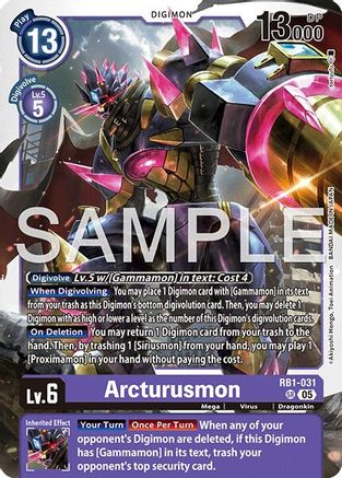 Arcturusmon (Reprint) (RB1-031) - [Advanced Booster Digimon Generation] Foil - Trinity Hobby