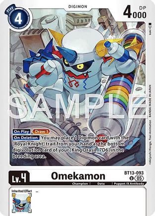 Omekamon - BT13-093 (Reprint) (BT13-093) - [Advanced Booster Digimon Generation] Foil - Trinity Hobby