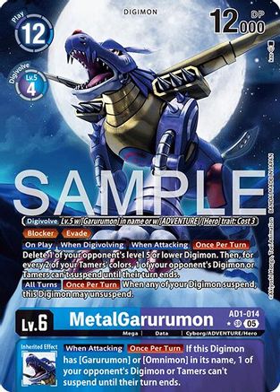MetalGarurumon (Alternate Art) (AD1-014) - [Advanced Booster Digimon Generation] Foil - Trinity Hobby