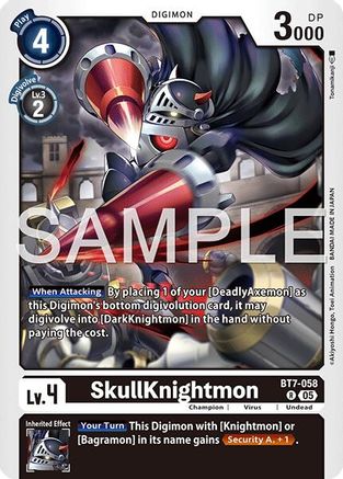 SkullKnightmon (Reprint) (BT7-058) - [Advanced Booster Digimon Generation] Foil