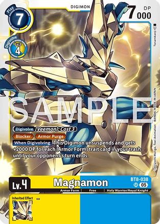 Magnamon (Reprint) (BT8-038) - [Advanced Booster Digimon Generation] Foil - Trinity Hobby