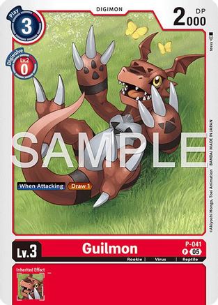 Guilmon - P-041 (Reprint) (P-041) - [Advanced Booster Digimon Generation] Foil - Trinity Hobby