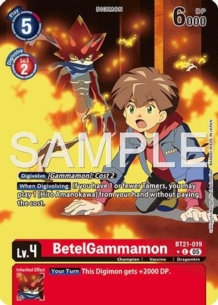 BetelGammamon (Alternate Art) (BT21-019) - [Advanced Booster Digimon Generation] Foil - Trinity Hobby