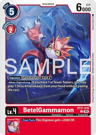 BetelGammamon - BT21-019 (Reprint) (BT21-019) - [Advanced Booster Digimon Generation] Foil - Trinity Hobby