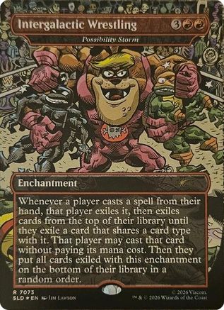 Intergalactic Wrestling - Possibility Storm  [Foil]  (SLD-7073) - [Secret Lair Drop Series] - Trinity Hobby
