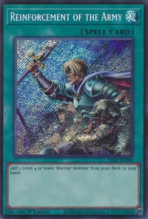 Reinforcement of the Army (Secret Rare) [L26D-ENS08] - Legendary Modern Decks 2026 1st Edition - Secret Rare - Trinity Hobby